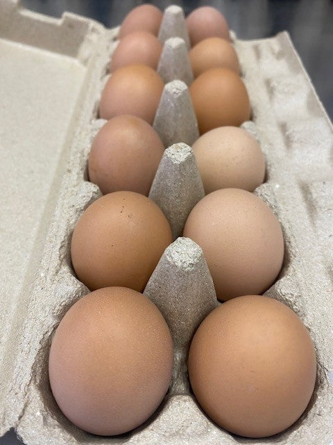 12 Pasture Raised FREE Range Eggs - Large (600g) - CALL FOR AVAILABILITY